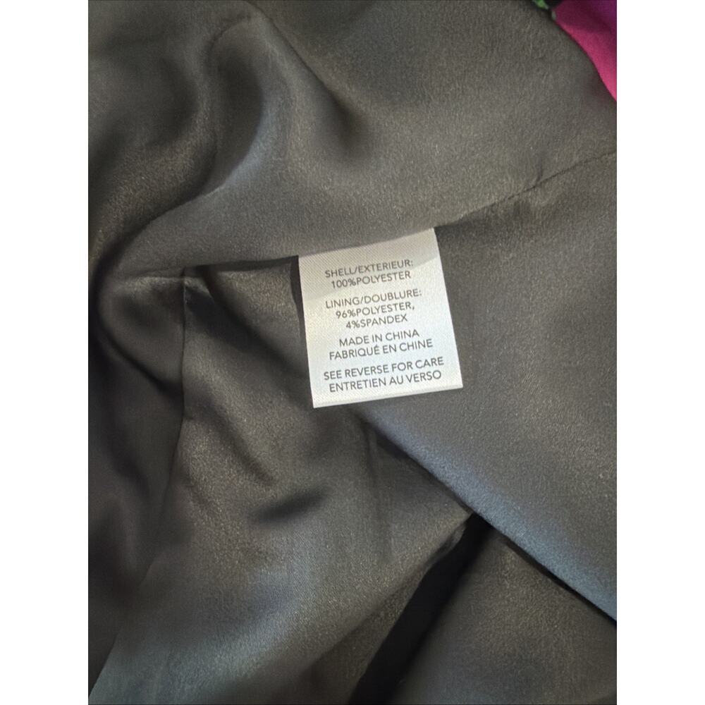 NWT Milly Stain Floral Midi Dress Strap Size 4 Slit, zip adjustable Straight nk - Picture 9 of 9